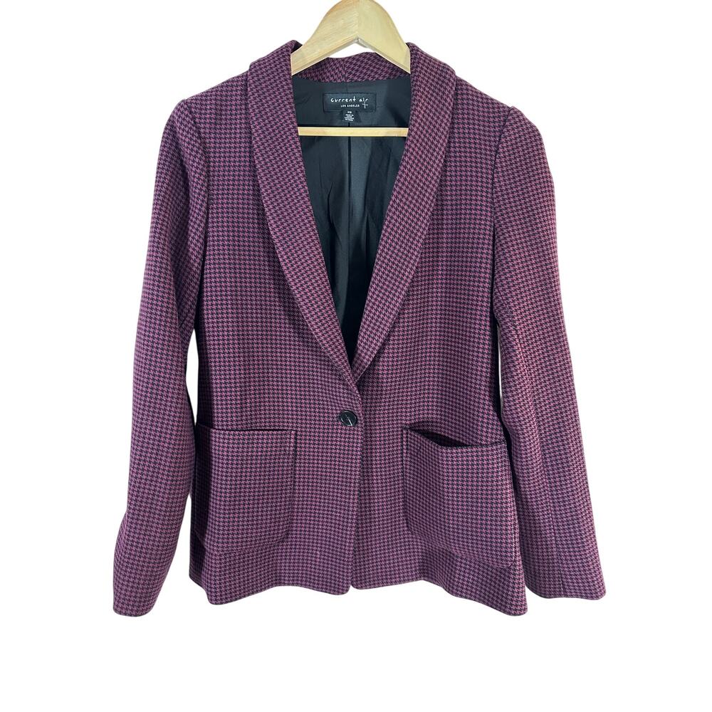 Current Air‎ Anthropologie Houndstooth Blazer Womans XS Boyfriend fit